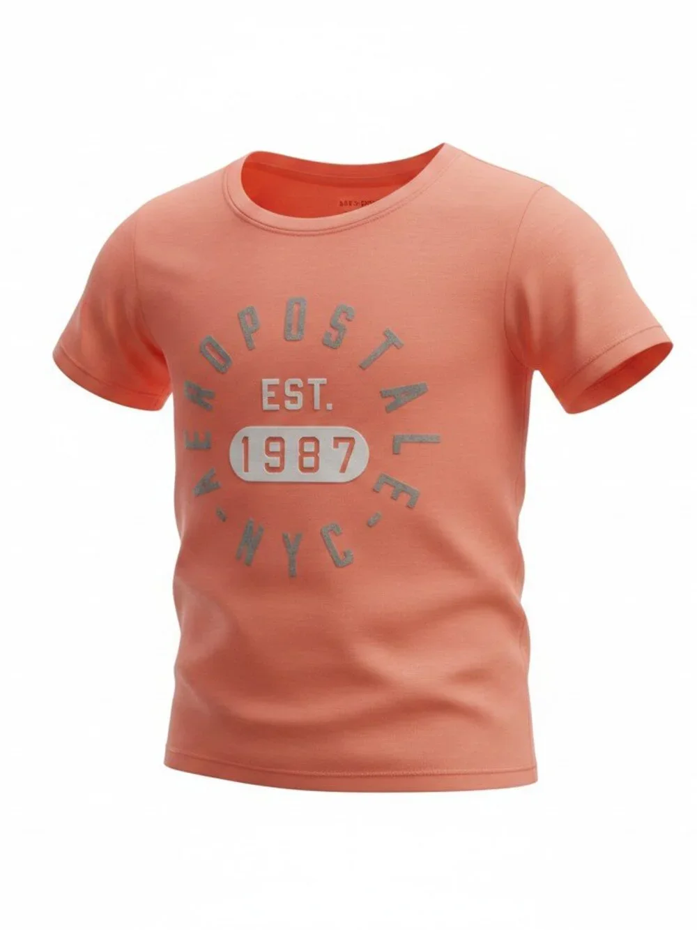 NWT Aeropostale Kids 3Pc Short Set Coral Gray Size 3T